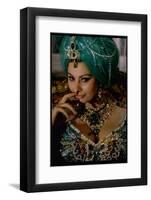 Sophia Loren in Exotic East Indian Costume for Role in Motion Picture Lady L-Gjon Mili-Framed Photographic Print