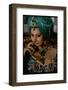 Sophia Loren in Exotic East Indian Costume for Role in Motion Picture Lady L-Gjon Mili-Framed Premium Photographic Print