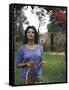 Sophia Loren in the Garden Cutting Roses-Alfred Eisenstaedt-Framed Stretched Canvas