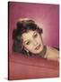 Sophia Loren Italian Film Actress in a Glamorous Pose-null-Stretched Canvas