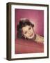 Sophia Loren Italian Film Actress in a Glamorous Pose-null-Framed Photographic Print