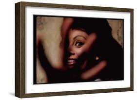 Sophia Loren on Location for Lady L-Gjon Mili-Framed Photographic Print