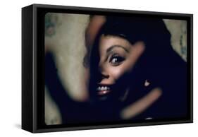 Sophia Loren on Location for Lady L-Gjon Mili-Framed Stretched Canvas