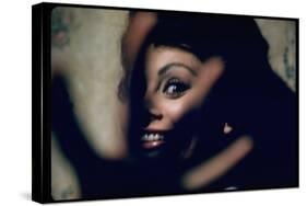 Sophia Loren on Location for Lady L-Gjon Mili-Stretched Canvas