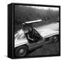 Sophia Loren Sitting Into Her Mercedes at Third Cinema Rally-null-Framed Stretched Canvas