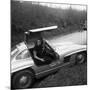 Sophia Loren Sitting Into Her Mercedes at Third Cinema Rally-null-Mounted Photographic Print