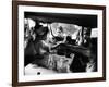 Sophia Loren Speaks to Fans Outside Trailer Window During Filming of "Madame Sans Gene"-Alfred Eisenstaedt-Framed Premium Photographic Print