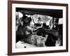 Sophia Loren Speaks to Fans Outside Trailer Window During Filming of "Madame Sans Gene"-Alfred Eisenstaedt-Framed Premium Photographic Print