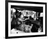 Sophia Loren Speaks to Fans Outside Trailer Window During Filming of "Madame Sans Gene"-Alfred Eisenstaedt-Framed Premium Photographic Print