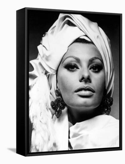 Sophia Loren. "Stanley Donen's Arabesque" 1966, "Arabesque" Directed by Stanley Donen-null-Framed Stretched Canvas