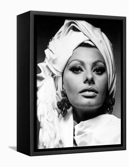 Sophia Loren. "Stanley Donen's Arabesque" 1966, "Arabesque" Directed by Stanley Donen-null-Framed Stretched Canvas