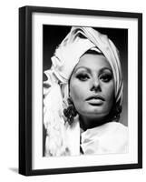 Sophia Loren. "Stanley Donen's Arabesque" 1966, "Arabesque" Directed by Stanley Donen-null-Framed Photographic Print