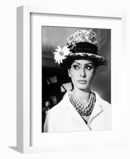 Sophia Loren. "The Millionairess" 1960, Directed by Anthony Asquith-null-Framed Photographic Print