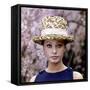 Sophia Loren Wearing a Straw Hat-Mario de Biasi-Framed Stretched Canvas