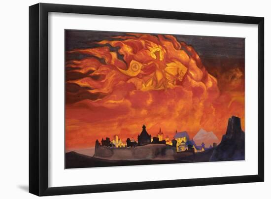 Sophia - the Wisdom of the Almighty (Santa Protectri), 1932-Nicholas Roerich-Framed Giclee Print