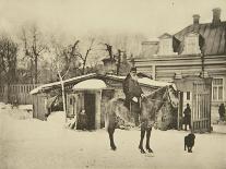 Russian Author Leo Tolstoy on Horseback, Moscow, Russia, 1890s-Sophia Tolstaya-Giclee Print