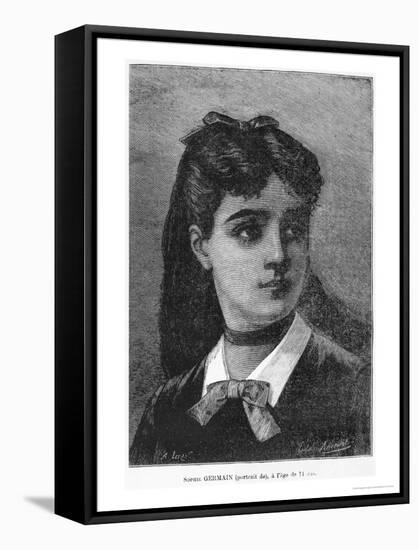 Sophie Germain Aged 14, Illustration from "Histoire Du Socialisme," circa 1880-Auguste Eugene Leray-Framed Stretched Canvas