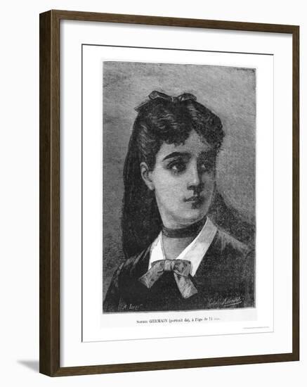 Sophie Germain Aged 14, Illustration from "Histoire Du Socialisme," circa 1880-Auguste Eugene Leray-Framed Giclee Print