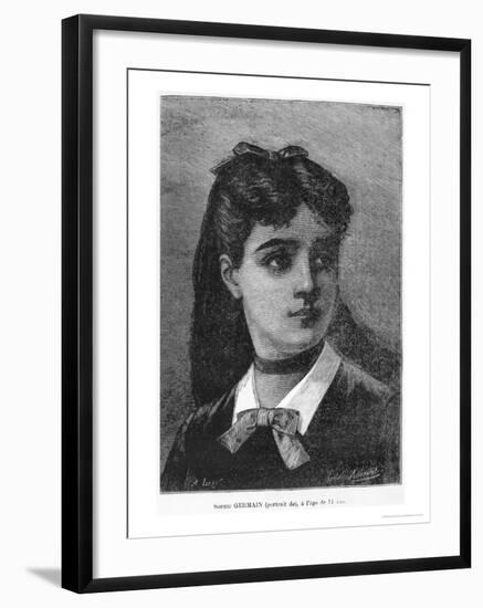 Sophie Germain Aged 14, Illustration from "Histoire Du Socialisme," circa 1880-Auguste Eugene Leray-Framed Giclee Print