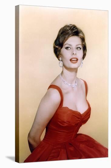 Sophie Loren, c. 1957 (photo)-null-Stretched Canvas