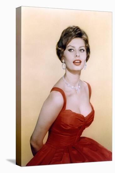 Sophie Loren, c. 1957 (photo)-null-Stretched Canvas