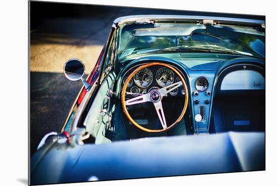 Sophisticated American Vintage Car Interior-George Oze-Mounted Photographic Print