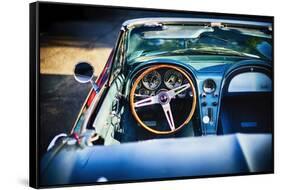 Sophisticated American Vintage Car Interior-George Oze-Framed Stretched Canvas