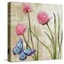 Sophisticated Elegant Herbs Spices Chives Blossom-Megan Aroon Duncanson-Stretched Canvas