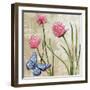 Sophisticated Elegant Herbs Spices Chives Blossom-Megan Aroon Duncanson-Framed Art Print