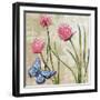 Sophisticated Elegant Herbs Spices Chives Blossom-Megan Aroon Duncanson-Framed Art Print