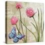 Sophisticated Elegant Herbs Spices Chives Blossom-Megan Aroon Duncanson-Stretched Canvas