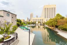 Indiana Central Canal, Indianapolis, Indiana, Usa-Sopotniccy-Stretched Canvas