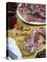 Soppressata (Soprassata) (Capofreddo), Italian Dry-Cured Salami, Italian Food, Italy, Europe-Nico Tondini-Stretched Canvas