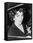 Soprano Maria Callas, in an Automobile at Orly Airport, Paris, France, 1959-null-Framed Stretched Canvas
