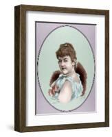 Soprano Mila Kupfer-Berger (1852-1905)-Arturo Carretero y Sánchez-Framed Giclee Print