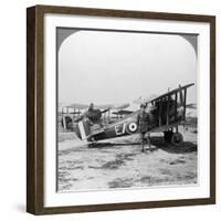 Sopwith Camel Aircraft Ready for a Patrol over the German Lines, World War I, C1917-C1918-null-Framed Photographic Print