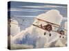 Sopwith Camels on Patrol-Stanley Bradshaw-Stretched Canvas