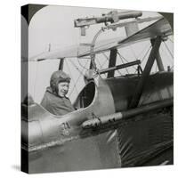 Sopwith Scout with Photographic Gun Mounted on the Upper Wing, World War I, 1914-1918-null-Stretched Canvas