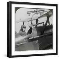 Sopwith Scout with Photographic Gun Mounted on the Upper Wing, World War I, 1914-1918-null-Framed Premium Photographic Print