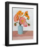 Sorbet Poppies II-Pamela Munger-Framed Art Print