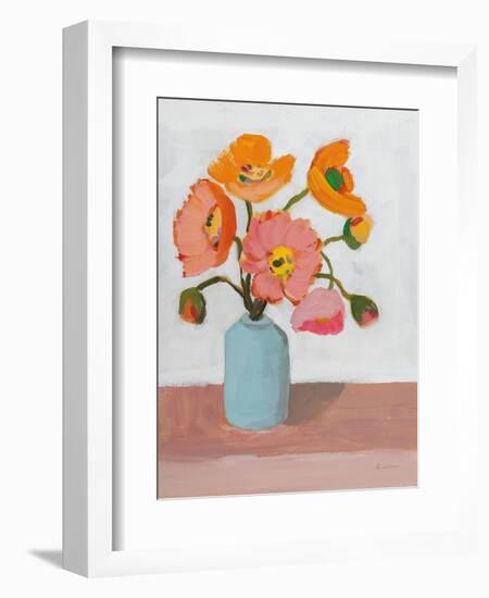 Sorbet Poppies II-Pamela Munger-Framed Art Print