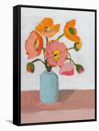 Sorbet Poppies II-Pamela Munger-Framed Stretched Canvas