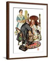 "Sore Throat,"November 22, 1930-Joseph Christian Leyendecker-Framed Giclee Print