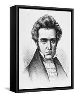 Soren Aabye Kierkegaard Danish Philosopher-null-Framed Stretched Canvas