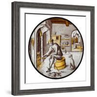 Sorgheloos  in Poverty, 1510–20-Netherlandish School-Framed Giclee Print