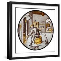 Sorgheloos  in Poverty, 1510–20-Netherlandish School-Framed Giclee Print