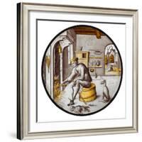 Sorgheloos  in Poverty, 1510–20-Netherlandish School-Framed Giclee Print