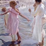 Bath time, Valencia (1909). Oil on canvas. 150x150,5 cm-Sorolla Joaquin-Giclee Print