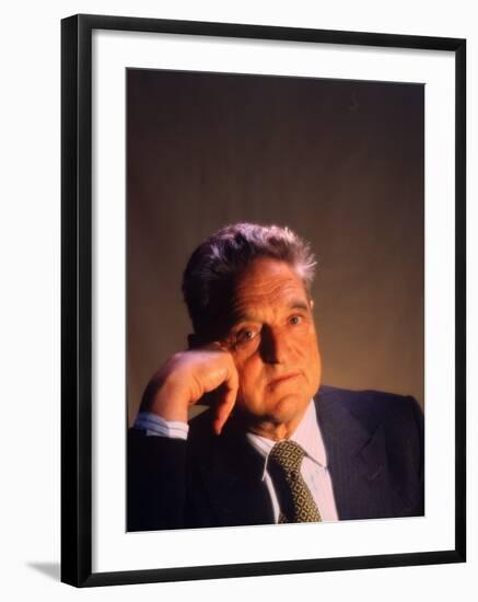 Soros Fund Management President George Soros, Hungarian-Born American Financier-Ted Thai-Framed Premium Photographic Print