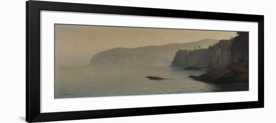 Sorrente, falaises grises-Henry Brokman-Framed Premium Giclee Print